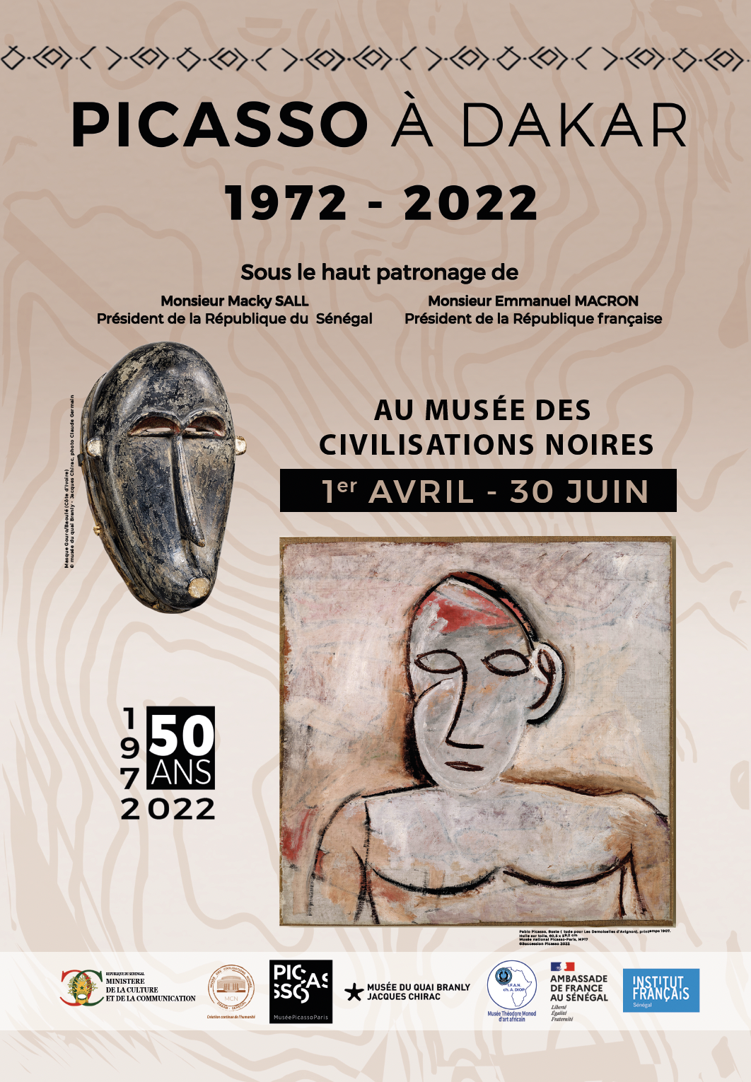 Affiche Expo Picasso à Dakar