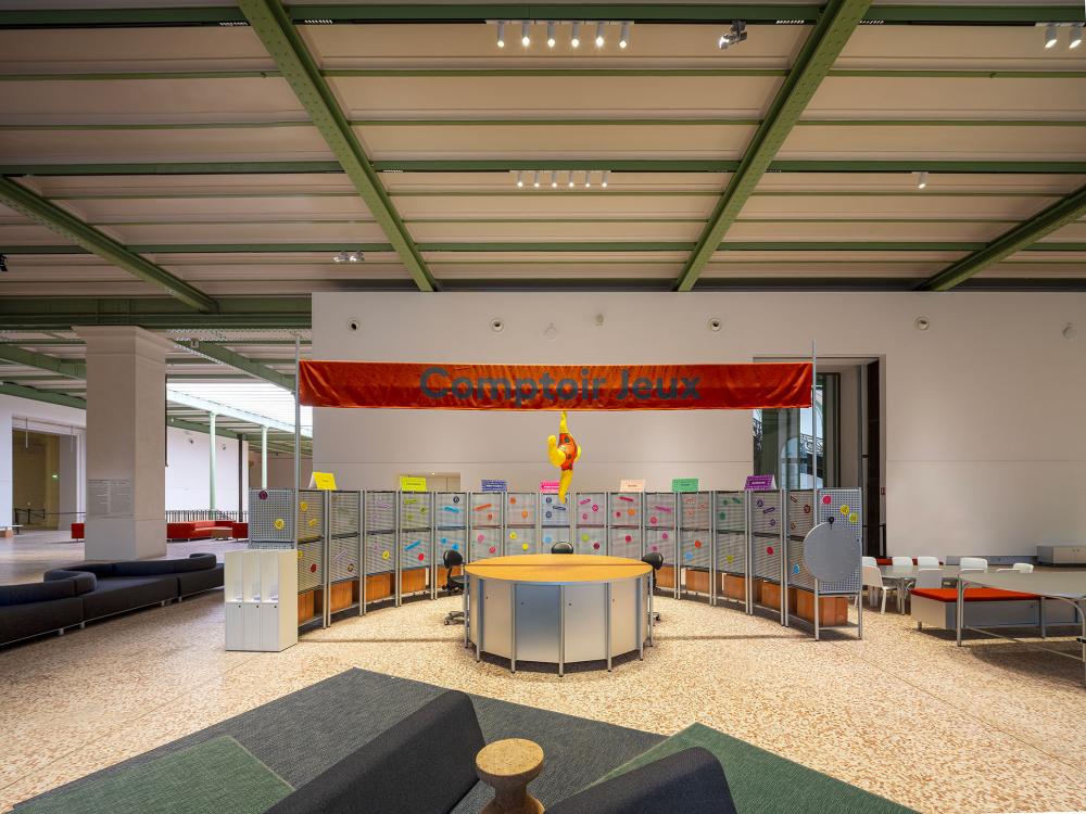 Vue du comptoir jeux